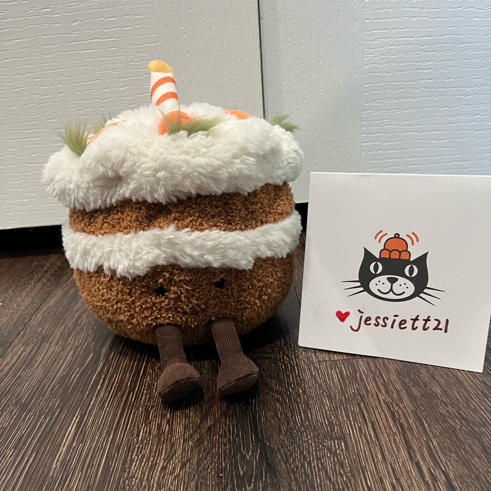 Jellycat Amuseables Carrot Cake 100% Authentic NWT US SHIP